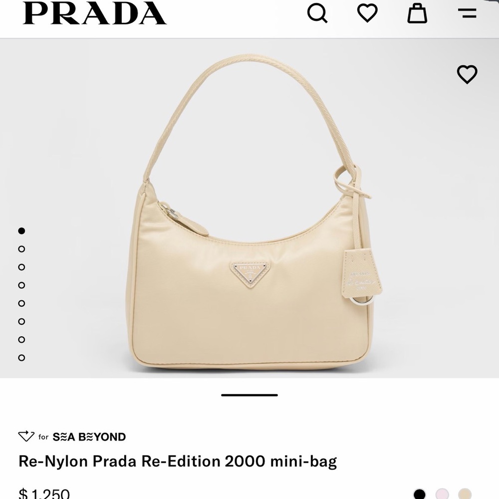 Pre loved - Prada Tan Nylon Shoulder Bag